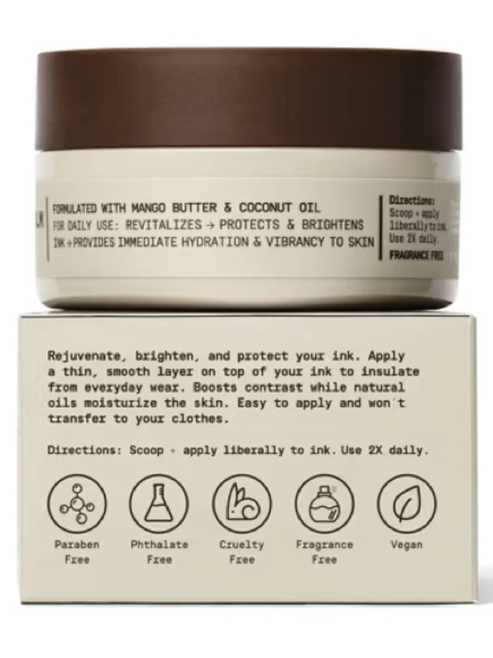 3 Papatui Men’s Paeaben-free Enhancing Tattoo Balm Unscented - 2 fl oz